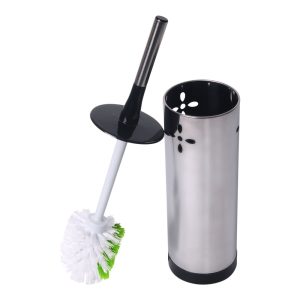 Sabco Stainless Steel Round Brush Toilet Set